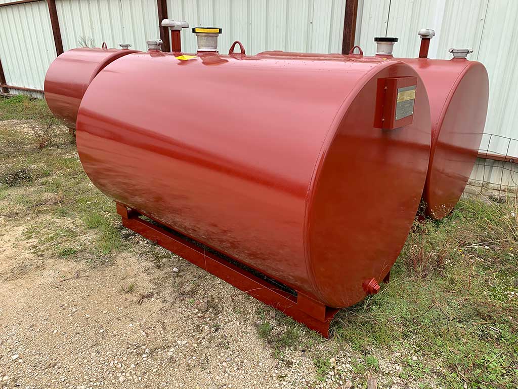 500 gallon UL 142 aboveground single wall fuel storage tank